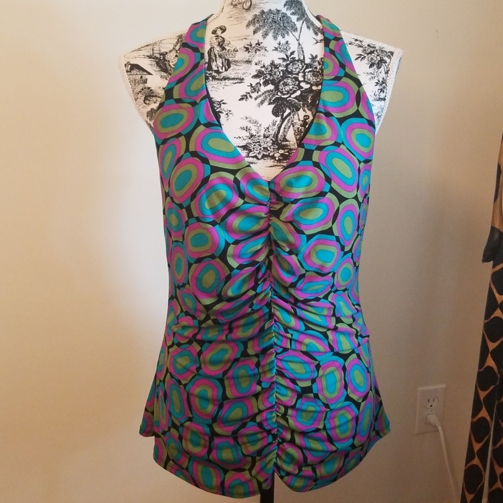 Bisou Bisou halter top with padded built in bra